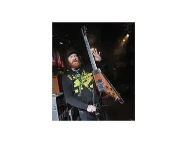 EGC Custom Brent Hinds Lucite Flying V