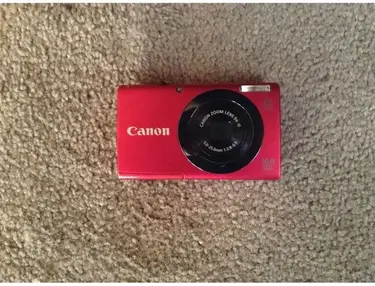 Canon PowerShot A3400 IS HD camera (red)