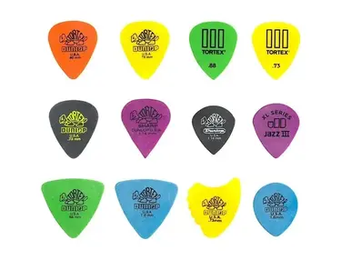Dunlop PVP110 Pick Tortex Variety 12 Pack