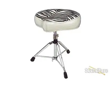 Pork Pie Big Boy Drum Throne Silver/Zebra