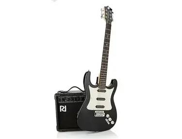 Randy Jackson Diamond Limited Edition Handcrafted Electric Guitar 20-piece Bundle ~ PEARLIZED BLACK