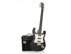 Randy Jackson Diamond Limited Edition Handcrafted Electric Guitar 20-piece Bundle ~ PEARLIZED BLACK