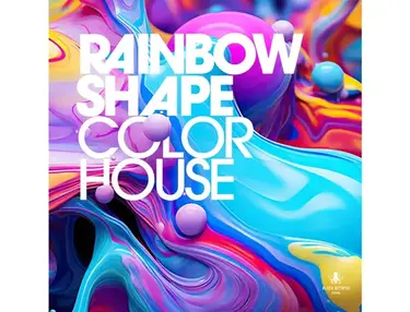 Black Octopus Rainbow Shape - Color House