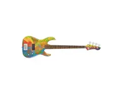 Multi-Coloured Deluxe Spin Bass Guitar - Damien Hirst and Flea