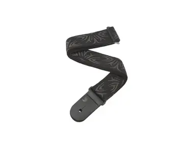 D'addario Nylon Woven Guitar Strap Black/Gray Tattoo 50F078