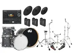 DW DWe 4-piece Drum Kit Bundle with Roland Electronic Cymbals, V51 Sound Module, and DW Hardware main image