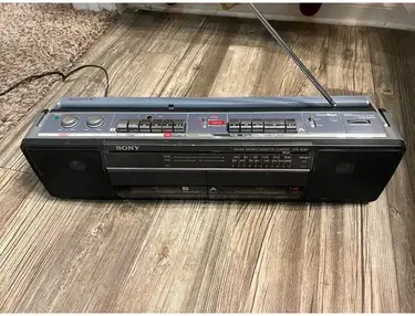 Sony CFS-W301 Sound Rider Dual Cassette Recorder AM-FM Stereo Radio Boombox