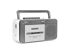 SEMIER Retro Cassette Player Recorder Boombox