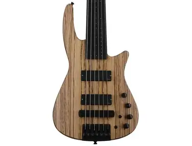 NS Design CR6 Radius Fretless Bass Guitar - Zebrawood - Sweetwater USA Exclusive