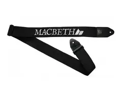 Macbeth Black & White Guitar Strap
