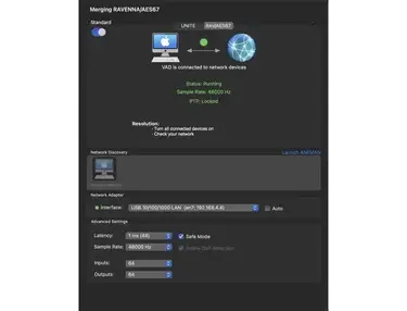 Merging Technologies RAVENNA/AES67 Virtual Audio Device (VAD)
