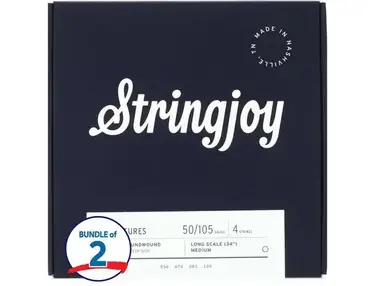 Stringjoy Signatures Nickel-wound Long Scale 4-string Bass Strings (2 Pack)