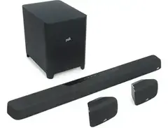 Polk Audio MagniFi Max AX SR Dolby Atmos Soundbar System with Wireless Subwoofer and Surround Speakers