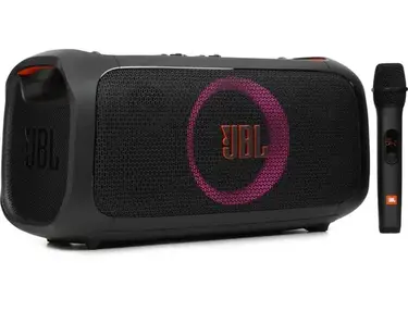 JBL PartyBox On-the-Go Essential Portable Bluetooth Speaker with Lighting Effects