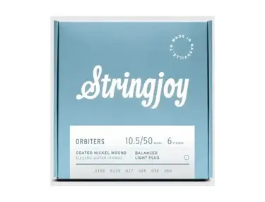 Stringjoy 10.5-50 Balanced Light Plus Gauge Orbiters - Coated Nickel Electric Guitar Strings