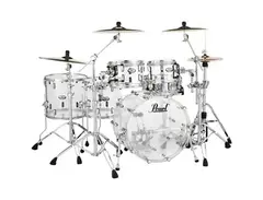 Pearl Crystal Beat Acrylic 5-Piece Shell Pack Ultra Clear Acoustic Drum Kit