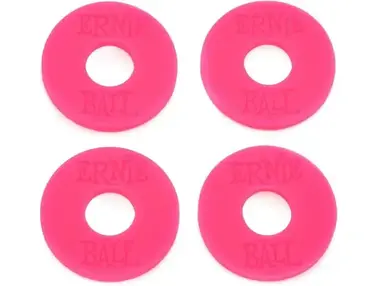 Ernie Ball Rubber Strap Blocks - Pink (4-pack)