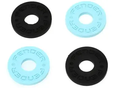 Fender Strap Blocks Strap Locking System (set of 4) - Black / Daphne Blue
