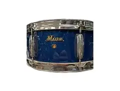 Maier Drums Blue Sparkle Japanese 14x5.5" Mahogany Snare main image