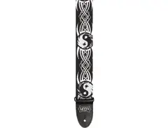 Levy's MP-15 Nylon - Yin/Yang Pattern Black/White Guitar Strap main image