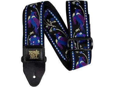 Ernie Ball Classic Jacquard Polypro Guitar Strap Purple Pheasant 2 in.