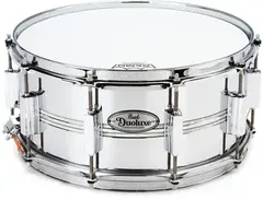 Pearl DuoLuxe Chrome over Brass Snare Drum - 6.5 x 14-inch
