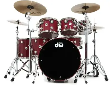 DW Collector's Series Lacquer Custom Purpleheart 7-piece Wood Drum Kit