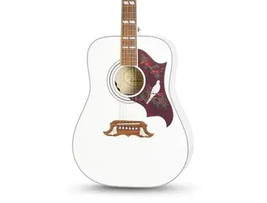 Epiphone Dove Studio Limited-Edition Acoustic-Electric Guitar Alpine White