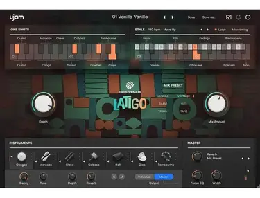 UJAM Groovemate Latigo Latin Percussion Virtual Instrument Plugin