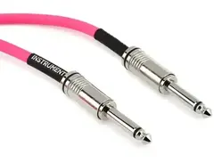 Ernie Ball P06418 Flex Straight to Straight Instrument Cable - 20-foot, Pink main image