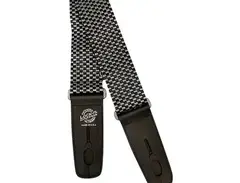 Lock-It Straps 2" Locking Guitar Strap Silver Checkerboard main image