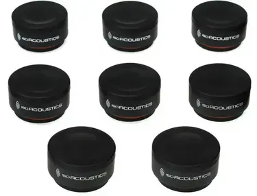 IsoAcoustics ISO-PUCK mini Vibration Isolator for Small Studio Monitors and Speakers (8-pack)