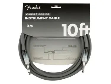 Fender Ombré Instrument Cables Silver Smoke 3M