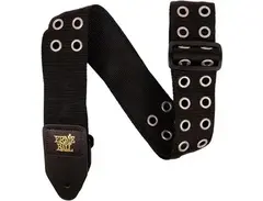 Ernie Ball Hole Lotta Metal Grommet Premium Guitar Strap Silver 2 in.