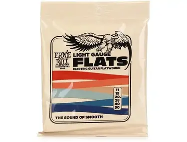 Ernie Ball EB2580 Flatwound Electric Guitar Strings - .011-.050, Light