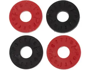 Perri's Leathers Ltd. SLK-7218 Black/Red Guitar Strap Locks