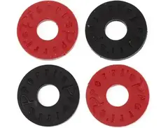 Perri's Leathers Ltd. SLK-7218 Black/Red Guitar Strap Locks main image