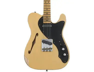 Fender Custom Shop Limited-edition Nocaster Thinline Relic Electric Guitar - Aged Nocaster Blonde
