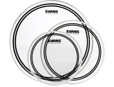 Evans EC2S Clear 3-piece Tom Pack - 10/12/16 inch