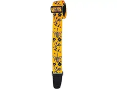Henry Heller Nylon Series Artist Sublimation Bee Floral Guitar Strap main image