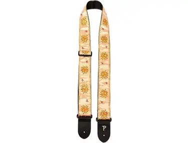 Perri's 2" Jaquard Guitar Strap - Gold Suns Golden Suns 39 to 58 in.