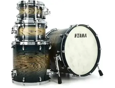 Tama STAR Walnut TW42RZS 4-piece Shell Pack - Indigo Japanese Sen Burst