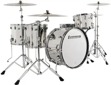 Ludwig 50th Anniversary Limited Stainless Steel 4-piece Shell Pack
