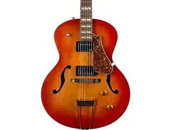 Godin 5th Avenue Jumbo HB Hollowbody Electric Guitar Memphis Sun