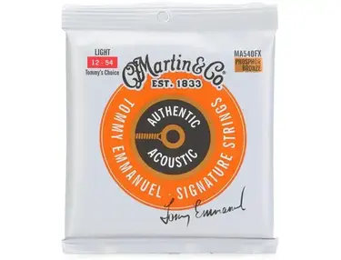 Martin MA540FX Tommy's Choice Authentic Acoustic Flexible Core 92/8 Phosphor Bronze Guitar Strings - .012-.054 Light