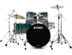 Tama Starclassic Walnut/Birch WBS52LS 5-piece Shell Pack - Satin Sapphire Fade