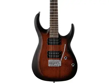 Cort X Series Bolt-On 6-String Electric Guitar Open Pore Black Cherry Burst