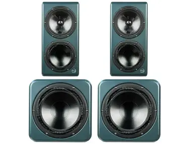 Ex Machina Soundworks Terra Powered Studio Monitor Pair with Passive Subwoofers