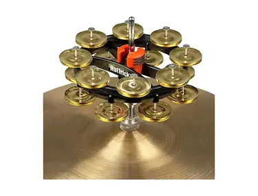 Rhythm Tech Double Hat Trick G2 Hi-Hat Tambourine 6 in. Brass
