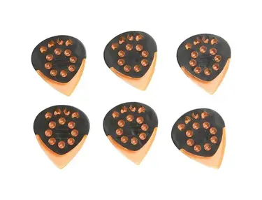 Dava Jazz Grip Gels Small 6-Pack Clear Orange